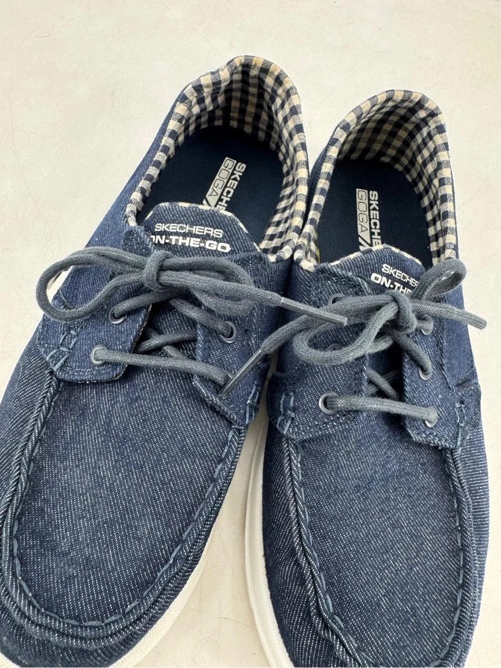 Skechers On The Go Ideal Coastal Gogo Max Nautical Preppy Air Cooled Boat Shoes